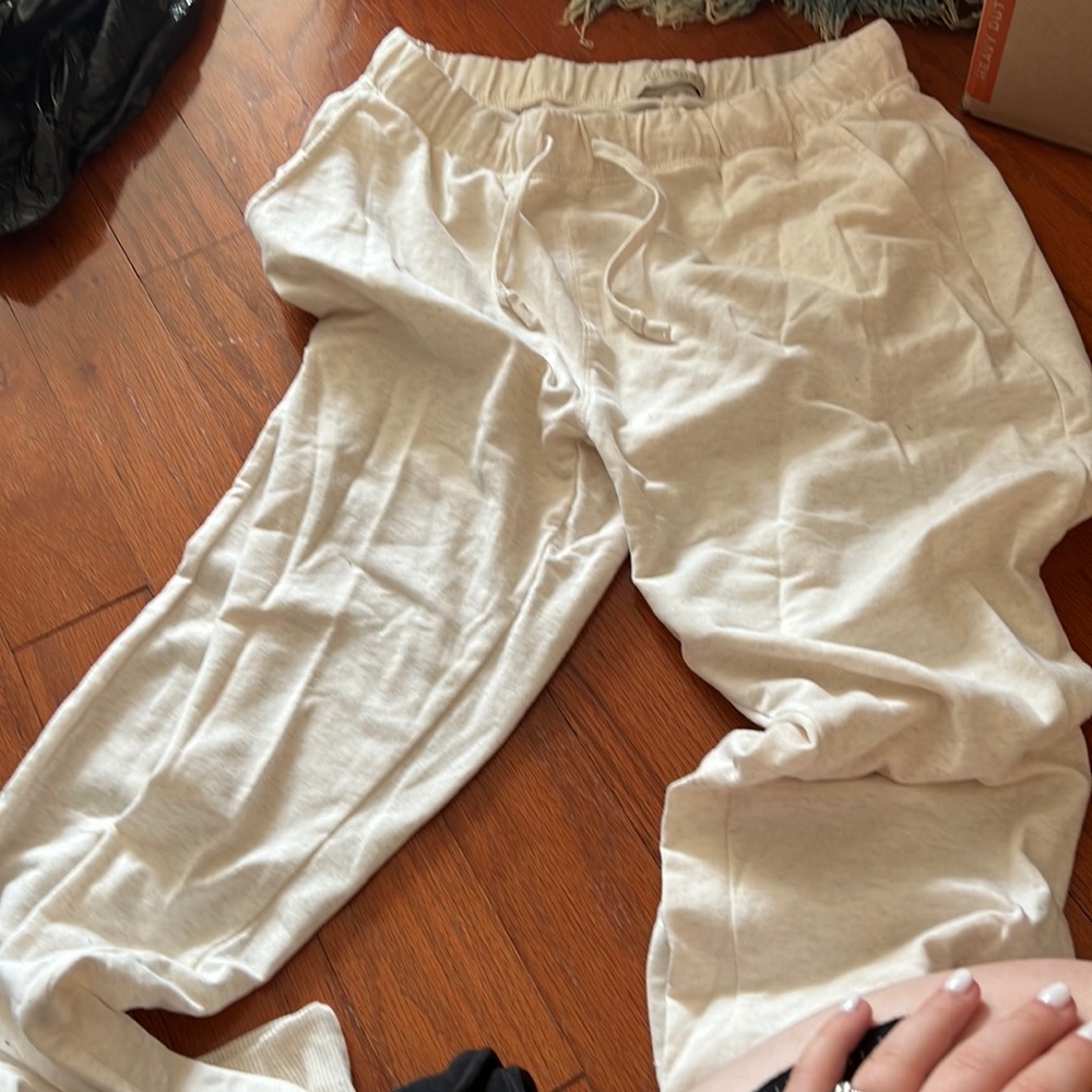 Active basic sweatpants super faint grey